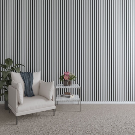 Ekena Millwork 48H x 1T Adjustable PVC Slat Wall Panel Kit w/ 1W Slats, Unfinished contains 42 Slats SWP84X48X1000UN